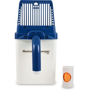 Neater Pet Brands Neater Scooper Standard Litter Scoop, 60 Refill Bags – Mess-Free Cat Litter Scooper with Bag, Spill-Proof Kitty Box Sifter, Bin Doubles as Scoop Holder, for Single-Cat Households in Kuwait