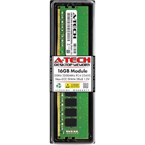 A-Tech 16GB RAM بديل لـ Kingston KVR32N22D8/16 | DDR4 3200MHz PC4-25600 (PC4-3200AA) 2RX8 in Kuwait