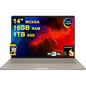 Asus Zenbook A14 Latpop 14 "Wuxga OLED (100 ٪ DCI-P3 ، 600nits HDR) Qualcomm 8-Core Snapdragon X Plus (تصل إلى 45 قمم) ذاكرة الوصول العشوائي 16 جيجابايت 1 تيرابايت SSD للمبدعين المهنيين Business Win11 ICP HUB W/COPILOT+ AI in Kuwait