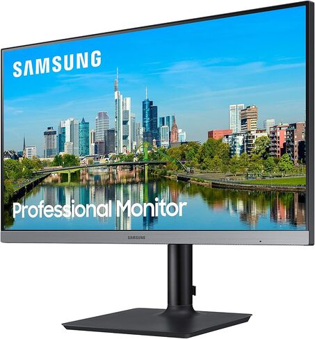 Samsung FT650 Series 24 بوصة FHD 1080p شاشة الكمبيوتر ، 75 هرتز ، لوحة IPS ، HDMI ، محور USB ، موقف قابل للتعديل ، 3 سنوات wrnty (LF24T650Fynxgo) in Saudi Arabia