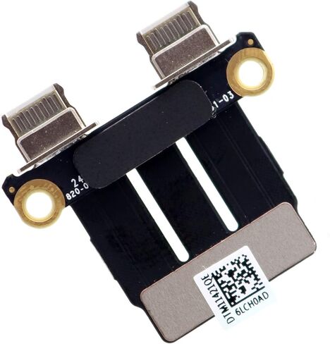 DC JACK I/O USB-C Board Connector Flex-Cable 820-01646-A 923-03210 استبدال MacBook Pro A1989 A1990 A2251 A2141 A2159 A2289 A2338 A1706 A1707 in Saudi Arabia