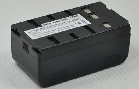 Compatible bn-v25u Battery for bn-v10u v12 v12u v140u v14u v15 v18u v20 v20u v20us v22 v22u v24u v25 v11u v400b v400u v60u v65 aa-v15u Digital Video Camcorder (2X Battery+Charger AC Single) s1a in Saudi Arabia