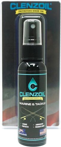 Clenzoil Marine & Tackle 2 oz. Fishing Reel Cleaner & Bearing Lube Spray Bottle | One-Step Cleaner, Lubricant, Protectant [CLP] Cleaning + Lubricating Oil in One Solution in Saudi Arabia