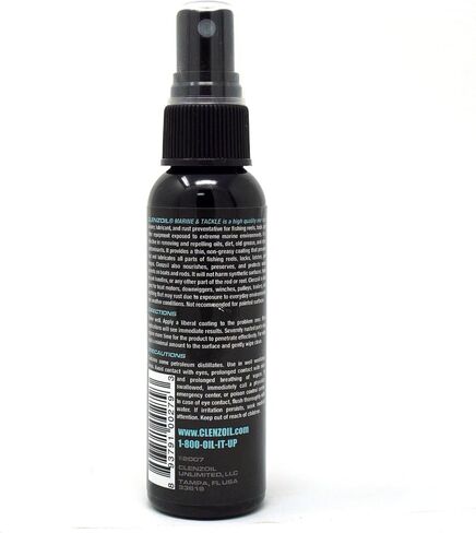 Clenzoil Marine & Tackle 2 oz. Fishing Reel Cleaner & Bearing Lube Spray Bottle | One-Step Cleaner, Lubricant, Protectant [CLP] Cleaning + Lubricating Oil in One Solution in Saudi Arabia