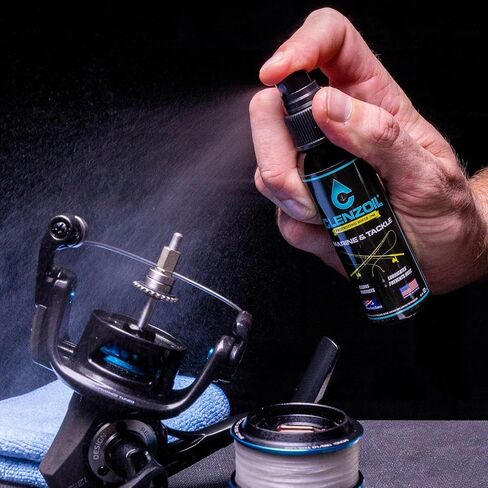 Clenzoil Marine & Tackle 2 oz. Fishing Reel Cleaner & Bearing Lube Spray Bottle | One-Step Cleaner, Lubricant, Protectant [CLP] Cleaning + Lubricating Oil in One Solution in Saudi Arabia