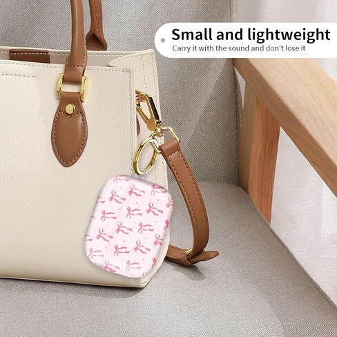 Compatiable with AirPod Pro 2nd/1st Generation Case,Lightweight & Durable Resistant Hard Case with Keychain,Stylish Design AirPod Case Cover for Women(Cute Pink Ribbon Bow) in Kuwait