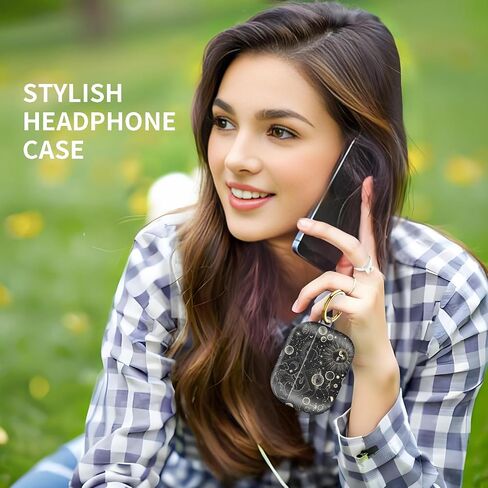 Compatiable with AirPod Pro 2nd/1st Generation Case,Lightweight & Durable Resistant Hard Case with Keychain,Stylish Design AirPod Case Cover for Women(Cute Pink Ribbon Bow) in Kuwait