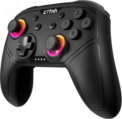 وحدة التحكم اللاسلكية LinHugame للتبديل ، متوافقة مع المفتاح 2/Switch/Lite/OLED/Steam/PC ، عصا التحكم في القاعة ، Gyro 6 محاور ، Wake Up ، Turbo ، 1000mAh بطارية ، أزرار الظهر القابلة للبرمجة in Kuwait