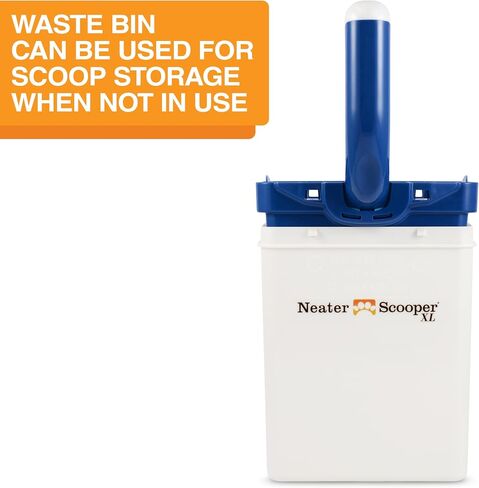 Neater Pet Brands Neater Scooper Standard Litter Scoop, 60 Refill Bags – Mess-Free Cat Litter Scooper with Bag, Spill-Proof Kitty Box Sifter, Bin Doubles as Scoop Holder, for Single-Cat Households in Kuwait