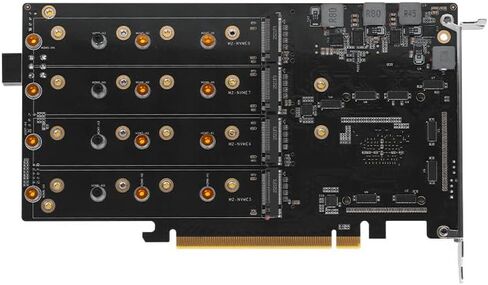 8-Drive NVME SSD إلى بطاقة محول PCIE 4.0 × 16 مع تبريد نشط (88048 8-Drive NVME CARD ، PRO) in Kuwait