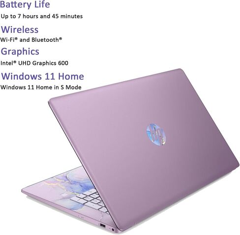 HP 17 بوصة كمبيوتر محمول ، 17.3 "Full HD 1920x1080 شاشة IPS ، معالج Intel Celeron N4120 ، ذاكرة الوصول العشوائي 16 جيجابايت ، 1 تيرابايت SSD ، Windows 11 Home ، لوحة مفاتيح الإضاءة الخلفية ، Lavender الشتوية ، ملحق الألباكاتوريك (متجدد) in Kuwait