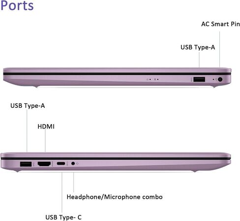 HP 17 بوصة كمبيوتر محمول ، 17.3 "Full HD 1920x1080 شاشة IPS ، معالج Intel Celeron N4120 ، ذاكرة الوصول العشوائي 16 جيجابايت ، 1 تيرابايت SSD ، Windows 11 Home ، لوحة مفاتيح الإضاءة الخلفية ، Lavender الشتوية ، ملحق الألباكاتوريك (متجدد) in Kuwait