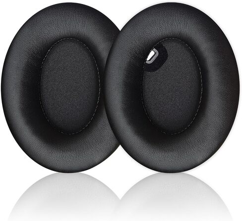 منصات الأذن البديلة للاستبدال لـ Sony WH-1000XM4 (WH1000XM4) سماعات الأذن الزائدة ، وسائد أذن مع رغوة عزل الضوضاء عالي الكثافة ، سمك إضافي (أسود) in Kuwait