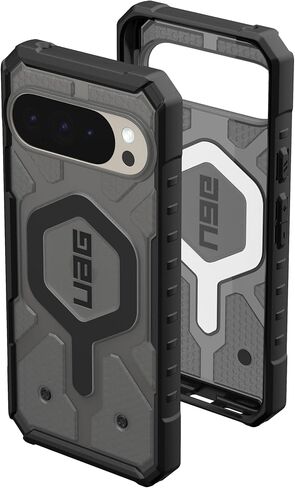 Urban Armor Gear Uag مصنوع لـ Google Pixel 10 Pro XL Case Pathfinder Clear - متوافق مع Pixelsnap والشحن المغناطيسي غطاء وقائي وعرة شفاف ، الرماد/الأسود in Kuwait