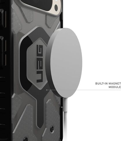 Urban Armor Gear Uag مصنوع لـ Google Pixel 10 Pro XL Case Pathfinder Clear - متوافق مع Pixelsnap والشحن المغناطيسي غطاء وقائي وعرة شفاف ، الرماد/الأسود in Kuwait