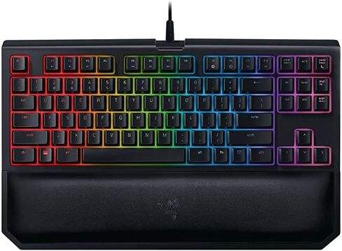 Razer Blackwidow Tournament Edition Chroma V2: Esports Gaming Keyboard - REST ERGONIMIC REST - Tenkeyless Design - Razer Green Mechanical Switches (tassile and clicky) (متجدد) in Kuwait