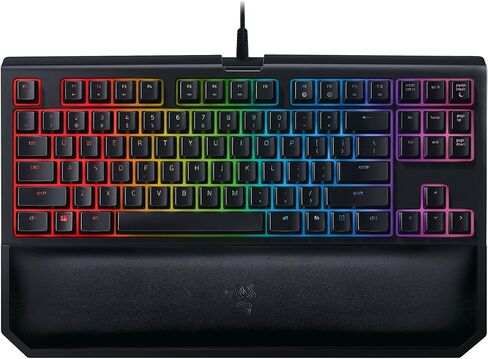 Razer Blackwidow Tournament Edition Chroma V2: Esports Gaming Keyboard - REST ERGONIMIC REST - Tenkeyless Design - Razer Green Mechanical Switches (tassile and clicky) (متجدد) in Kuwait