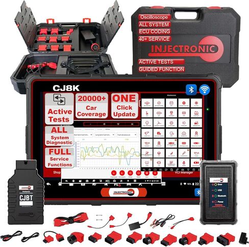 Escáner Automotriz Injectronic CJ8K – Herramienta Mas Avanzado de Diagnóstico OBD2 con Codificación ECU, Control Bidireccional, Todos Los Sistemas y Funciones de Mantenimiento in Saudi Arabia