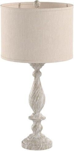 Signature Design by Ashley Bernadate Cottage 61" Candlestick Design Floor Lamp, Whitewash in Kuwait