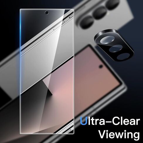 JETech Front Screen Protector for Samsung Galaxy Z Fold 7 2025 with Camera Lens Protector, Easy Installation Tool, 9H Tempered Glass Film, Anti-Scratch, HD Clear, 2-Pack Each in Saudi Arabia
