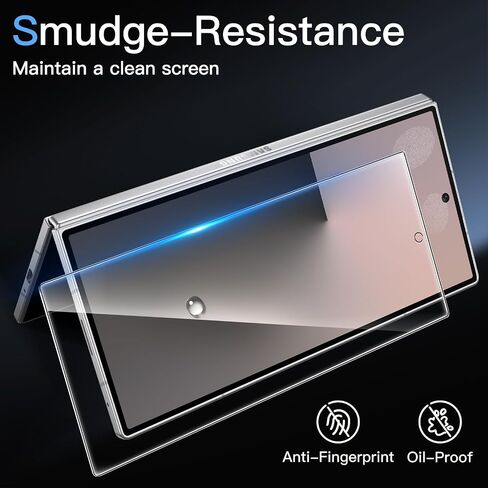 JETech Front Screen Protector for Samsung Galaxy Z Fold 7 2025 with Camera Lens Protector, Easy Installation Tool, 9H Tempered Glass Film, Anti-Scratch, HD Clear, 2-Pack Each in Saudi Arabia