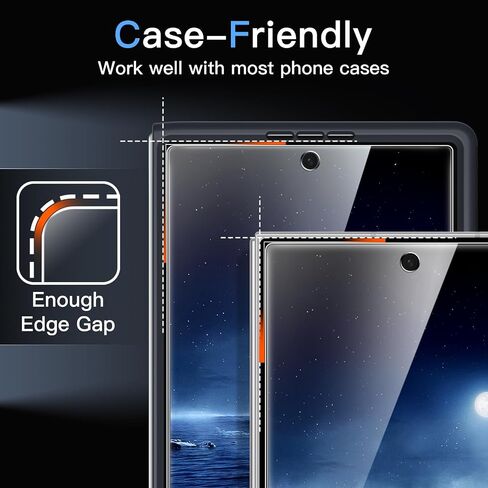 JETech Front Screen Protector for Samsung Galaxy Z Fold 7 2025 with Camera Lens Protector, Easy Installation Tool, 9H Tempered Glass Film, Anti-Scratch, HD Clear, 2-Pack Each in Saudi Arabia
