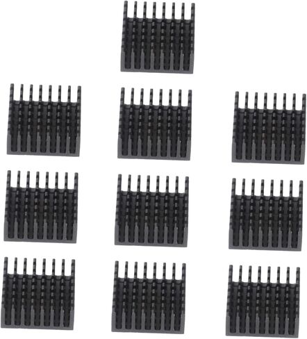 OperItacx 10pcs ألومنيوم بالوعة حرارة مبرد زعنفة للرقاقة الصمام الثنائي الصمام الثنائي Triode Triode زعنفة التبريد عالية الأداء لتبديد حرارة فعالة وعمر الجهاز الممتد in Kuwait