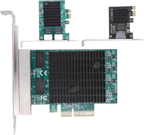 1/2/4 منفذ 2.5GB بطاقة شبكة PCIE 2.5 جيجابت إيثرنت واجهة محول RJ45 NIC RTL8125BG تتوافق مع Linux in Kuwait