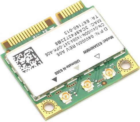 بطاقة شبكة Yunir 6300 ، 450Mbps Mini PCI E WiFi محول ، بطاقة لاسلكية مزدوجة 2.4 5 جيجا هرتز مع 802.11a g n لأجهزة الكمبيوتر المحمولة وأجهزة الكمبيوتر in Saudi Arabia