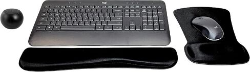 Logitech MK540 لوحة المفاتيح اللاسلكية المتقدمة والسرد المسجلة المسافر المنزلي النشط نمط الحياة يجب أن يكون حزمة حديثة مع مكبر صوت بلوتوث ميني محمولة ، وسادة معصم الهلام ووسادة الماوس in Saudi Arabia