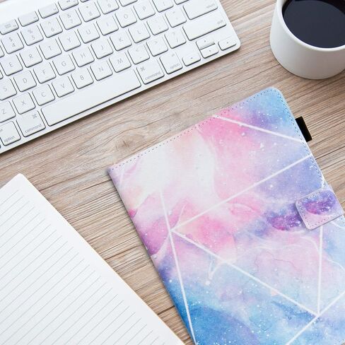 DTECK CASE لـ Apple iPad Pro Tablet (9.7 بوصة ، الإصدار 2016 ، طراز A1673 A1674 A1675) - حالة من الذروة الواقية من الجلود الذكية مع استيقاظ النوم التلقائي ، وغطاء الحامل الخفيف الوزن (Galaxy الوردي) in Kuwait