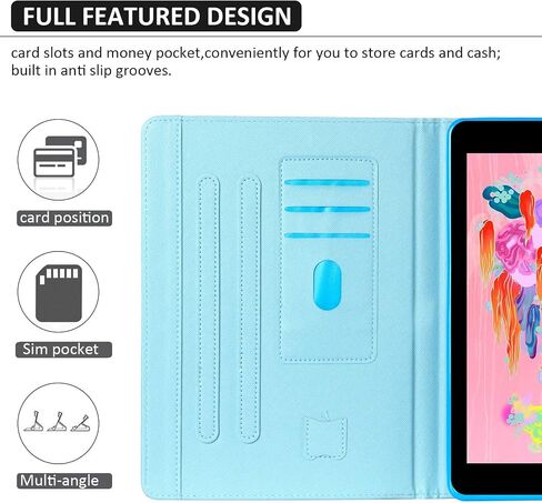 DTECK CASE لـ Apple iPad Pro Tablet (9.7 بوصة ، الإصدار 2016 ، طراز A1673 A1674 A1675) - حالة من الذروة الواقية من الجلود الذكية مع استيقاظ النوم التلقائي ، وغطاء الحامل الخفيف الوزن (Galaxy الوردي) in Kuwait