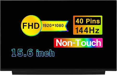 Replacement for Acer Nitro N18C3 15.6" FHD 1920×1080 40 Pins 144HZ Non-Touch Screen LCD Display Panel(Not for 60 Hz / 240HZ / 165Hz Version) in Saudi Arabia