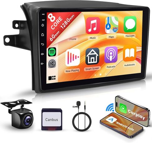 8 Core 6+128G Android Car Stereo Car Radio To Toyota Sienna 2004-2010 Wireless Carplay Android Auto ، وحدة رأس شاشة تعمل باللمس 9 ' in Saudi Arabia