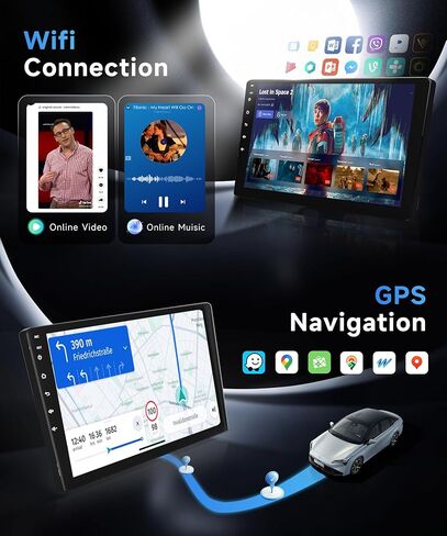 8 Core 6+128G Android Car Stereo Car Radio To Toyota Sienna 2004-2010 Wireless Carplay Android Auto ، وحدة رأس شاشة تعمل باللمس 9 ' in Saudi Arabia