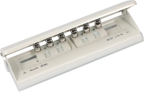 All Metal Adjustable 6-Hole Paper Puncher, A5 A6 A7 6 Ring Punch with Positioning Mark, 6 Sheet Capacities Puncher for Dairy Planner, Personal, Agenda, Binder Refill Pages in Saudi Arabia