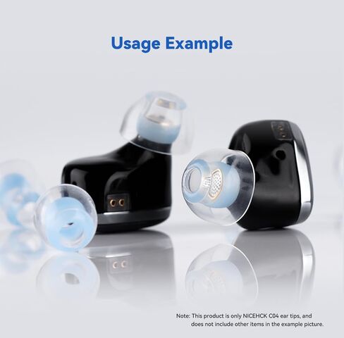 C03 Ear Tips for in-Ear Headphones, Transparent Liquid Silicone Ear Tips, 3 Pairs Soft Silicone Earbuds Tips Eartips, Fit Most in-Ear Earbuds (S/M/L, 1 Pair of Each) in Kuwait