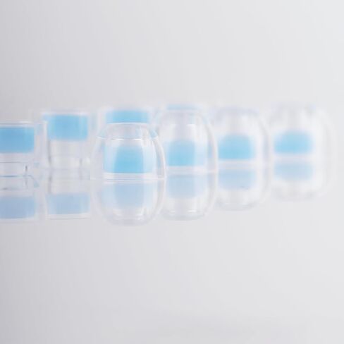 C03 Ear Tips for in-Ear Headphones, Transparent Liquid Silicone Ear Tips, 3 Pairs Soft Silicone Earbuds Tips Eartips, Fit Most in-Ear Earbuds (S/M/L, 1 Pair of Each) in Kuwait