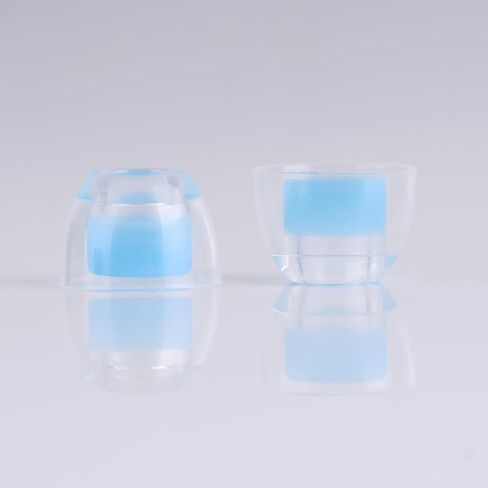 C03 Ear Tips for in-Ear Headphones, Transparent Liquid Silicone Ear Tips, 3 Pairs Soft Silicone Earbuds Tips Eartips, Fit Most in-Ear Earbuds (S/M/L, 1 Pair of Each) in Kuwait