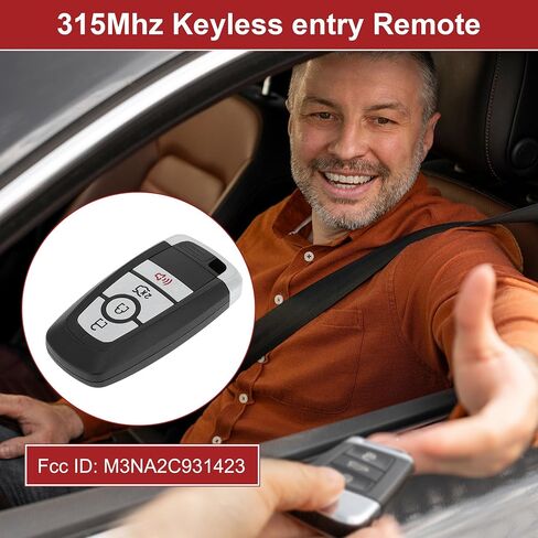 ACROPIX M3NA2C931423 315MHz Keyless Entry Remote Key Fob for Ford Fusion 2017-2020 for Ford Explorer 2018-2022 ID49 Replacement Car Key in Saudi Arabia