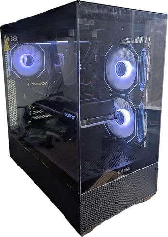 Centaurus Paladin 2 Gaming PC Intel Core Ultra 7 265k حتى 5.5 جيجا هرتز ، Radeon RX 9060 XT ، 32GB DDR5 RAM ، 1TB NVME SSD ، مبرد وحدة المعالجة المركزية السائلة ، Windows 11 Pro ، AC WiFi. سطح مكتب مخصص (Radeon RX 7600 XT) in Kuwait