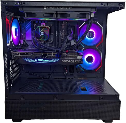 Centaurus Paladin 2 Gaming PC Intel Core Ultra 7 265k حتى 5.5 جيجا هرتز ، Radeon RX 9060 XT ، 32GB DDR5 RAM ، 1TB NVME SSD ، مبرد وحدة المعالجة المركزية السائلة ، Windows 11 Pro ، AC WiFi. سطح مكتب مخصص (Radeon RX 7600 XT) in Kuwait