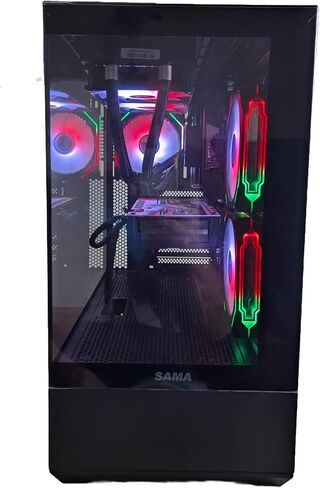 Centaurus Paladin 2 Gaming PC Intel Core Ultra 7 265k حتى 5.5 جيجا هرتز ، Radeon RX 9060 XT ، 32GB DDR5 RAM ، 1TB NVME SSD ، مبرد وحدة المعالجة المركزية السائلة ، Windows 11 Pro ، AC WiFi. سطح مكتب مخصص (Radeon RX 7600 XT) in Kuwait