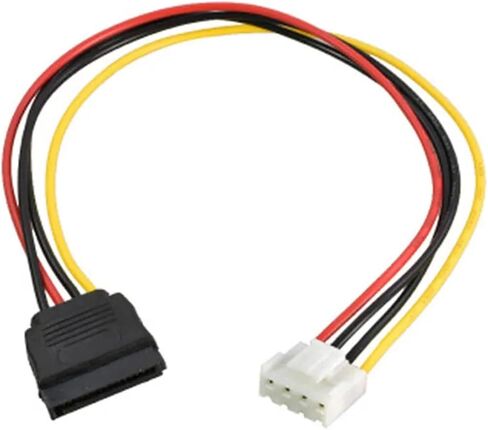 2-Pack VH3.96 4Pin to SATA Power Cable for VCR IP Camera Hard Disk Power 30cm 0.4m(30cm) in Saudi Arabia