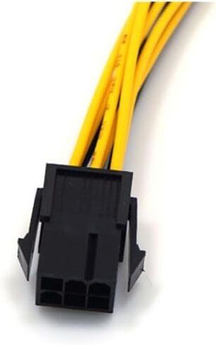 6pin أنثى إلى 6pin pci -e power adapte 6 pin to 2x6 pin 20awg motherboard power cable y - splitter adapter 20cm in Saudi Arabia