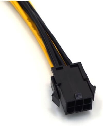 6pin أنثى إلى 6pin pci -e power adapte 6 pin to 2x6 pin 20awg motherboard power cable y - splitter adapter 20cm in Saudi Arabia