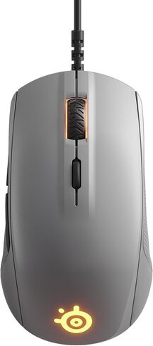 منافس STEELSERIES 110 ، ماوس الألعاب البصرية ، إضاءة RGB ، 6 أزرار ، الكمبيوتر/ماك ، رمادية in Saudi Arabia