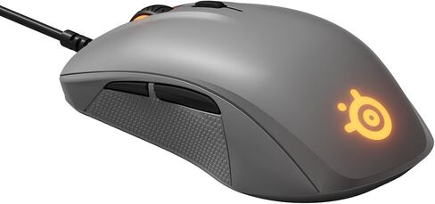 منافس STEELSERIES 110 ، ماوس الألعاب البصرية ، إضاءة RGB ، 6 أزرار ، الكمبيوتر/ماك ، رمادية in Saudi Arabia