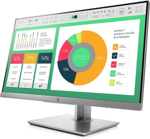 HP ELITERISPLAY E223 21.5 بوصة شاشة LED LED GRAY (1FH45A8#ABA) (متجدد) in Kuwait