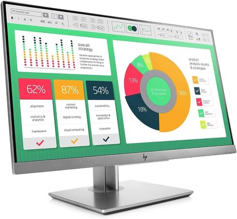 HP ELITERISPLAY E223 21.5 بوصة شاشة LED LED GRAY (1FH45A8#ABA) (متجدد) in Kuwait